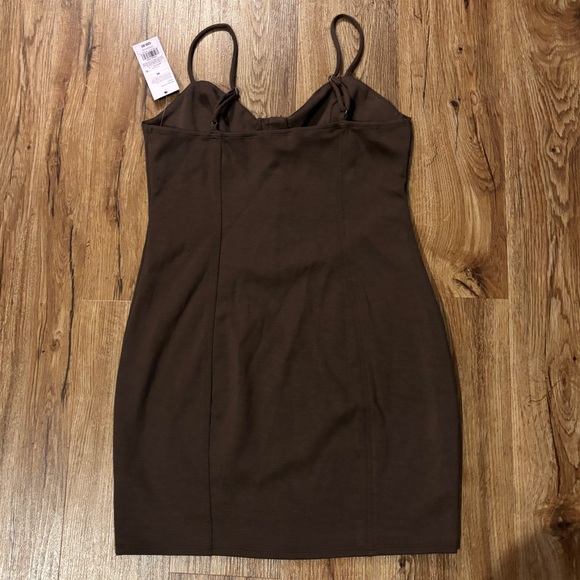 NWT Brown Corset Dress - Picture 2 of 7